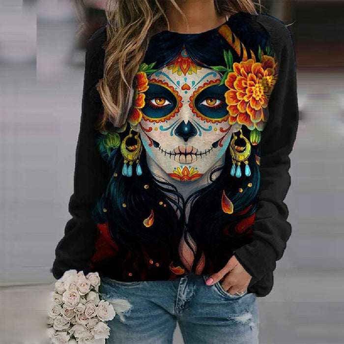 Gothic Print sweatshirt 🇨🇳
