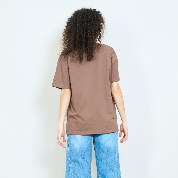 Graphic cartoon girl "Candies" print relaxed t-shirt wholesale