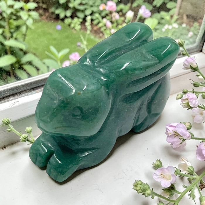 Green Aventurine Crystal Bunny