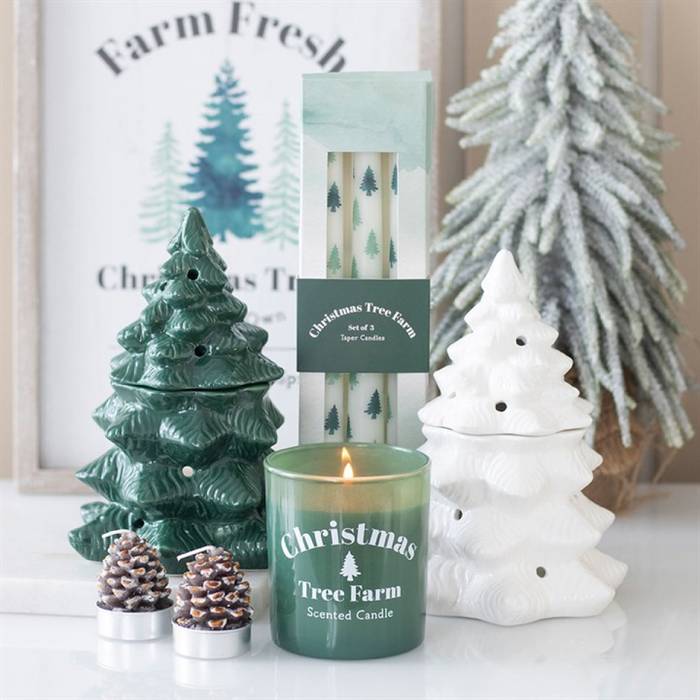 Green Fir Tree Oil Burner and Wax Warmer 🇬🇧