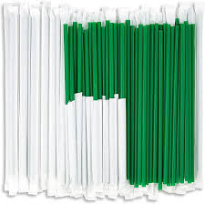 GREEN SIP STRAW 5.25 INCH (1,0 00/BOX) (10,000/CASE)