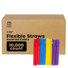 GREEN SIP STRAW 5.25 INCH (1,0 00/BOX) (10,000/CASE)