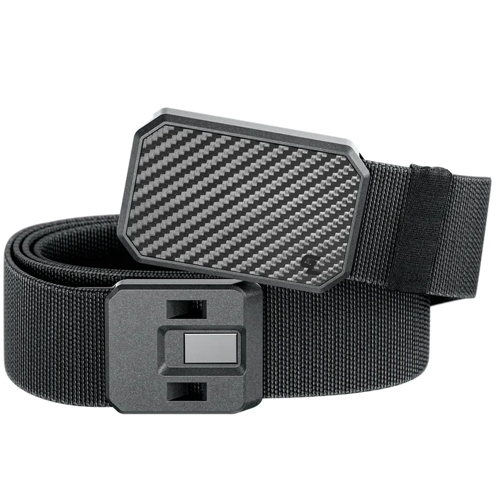 Groove Life Belt - Carbon Fiber Buckle - Black
