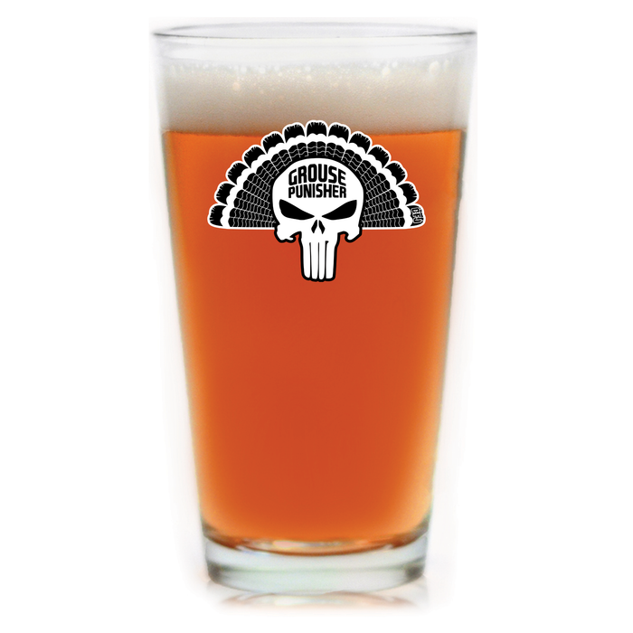 Grouse Punisher Pint Glass