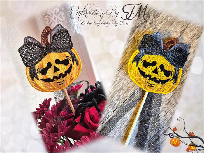 Halloween pumpkins set/ two variations / 4x4 hoop