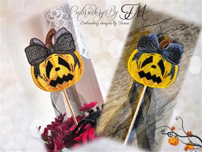Halloween pumpkins set/ two variations / 4x4 hoop