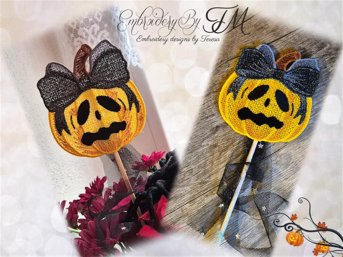 Halloween pumpkins set/ two variations / 4x4 hoop