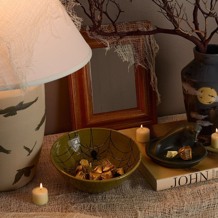 Hand-Thrown Spider Bowl