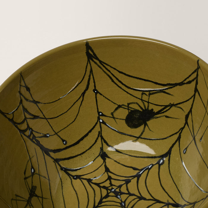 Hand-Thrown Spider Bowl