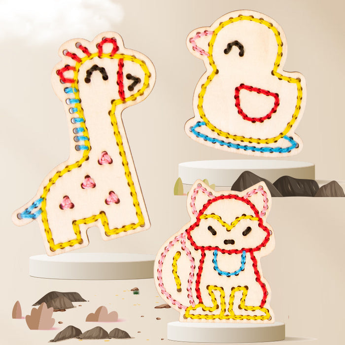 Handmade Embroidery Rope Game Thinking Hand-eye Coordination Educational Toys 🇨🇳