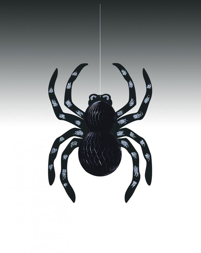 Hanging Glitter Spider Decoration (14 Inch) 🇬🇧