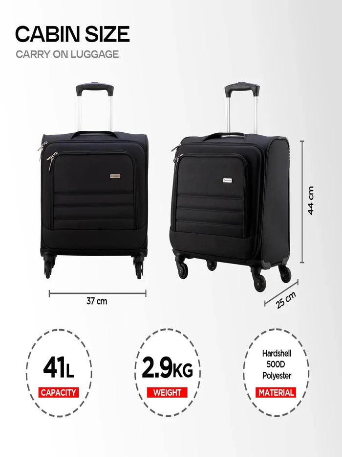 Harrison Bags Directorate 2.0 Functional 41L Cabin Size Luggage Bag 15.6 Inches Shadow Ash