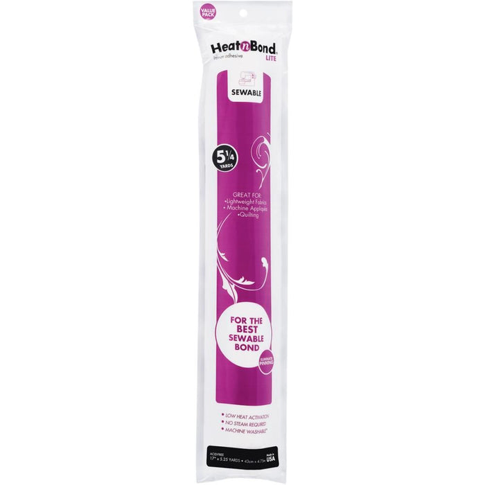 HeatnBond Lite Hold Iron-On Adhesive 17"X5.25yd