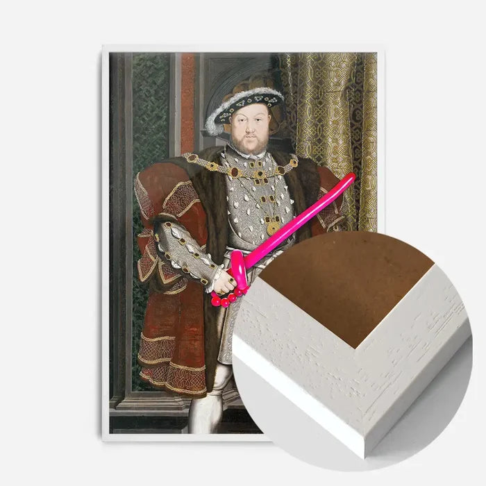 21x30cm | 8¼ x 11¾in / White Wood Frame
