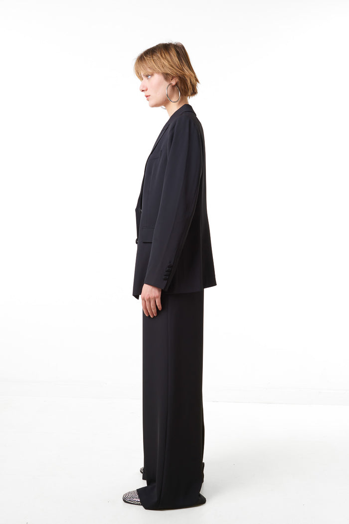 High waist straight flow tailored trousers wholesale