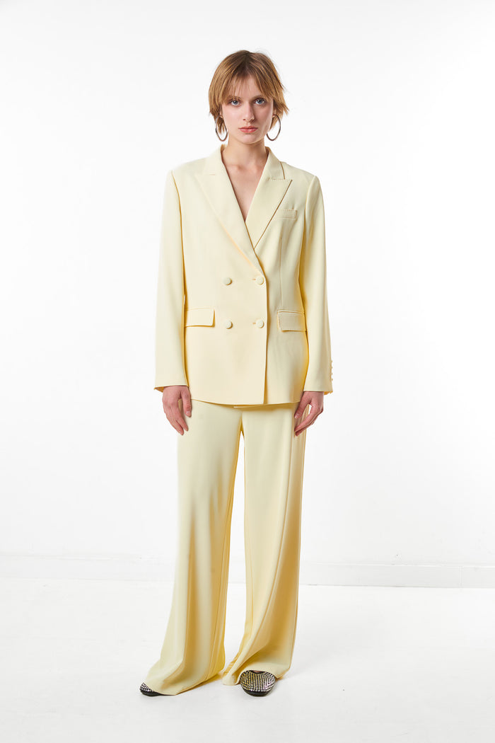 High waist straight flow tailored trousers wholesale