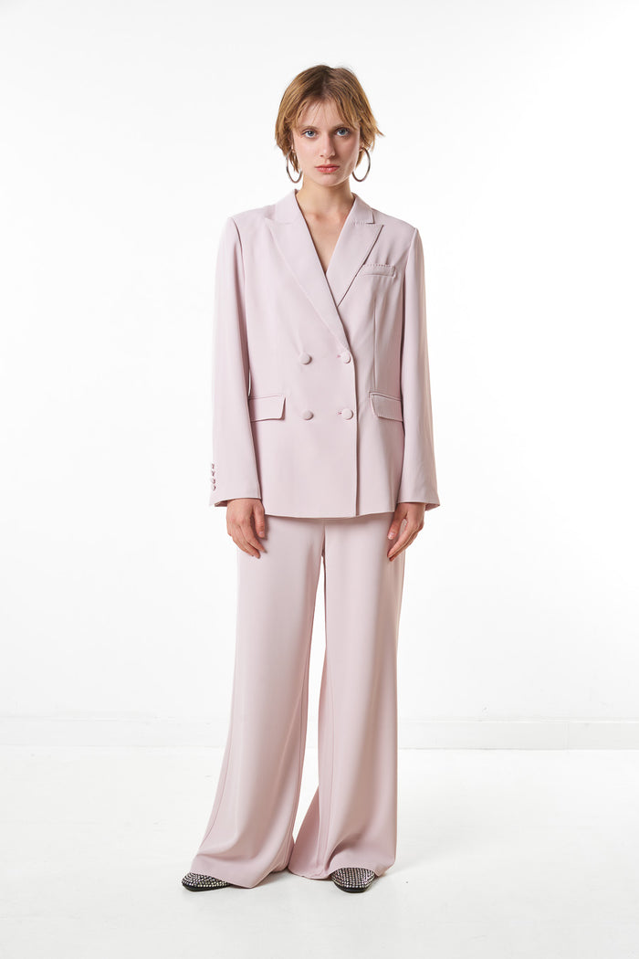 High waist straight flow tailored trousers wholesale