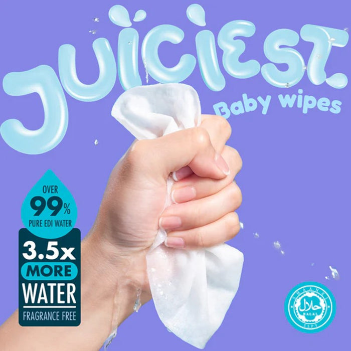 HOPPI Hoppi 99% Premium Water Baby Wipes (80 Wipes x 3 Packs) | Isetan KL Online Store