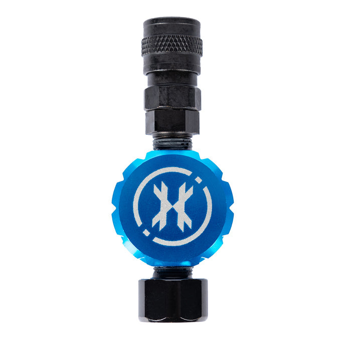 Hostile® XLP Regulator - Side Port Quick-Disconnect - Blue