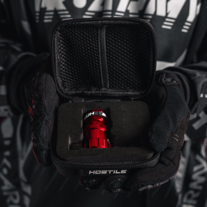 Hostile® XLP Regulator - Side Port Quick-Disconnect - Red