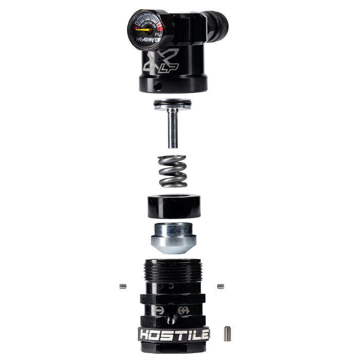 Hostile® XLP Regulator - Top Port Quick-Disconnect - Black