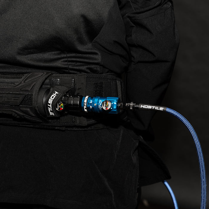 Hostile® XLP Regulator - Top Port Quick-Disconnect - Blue