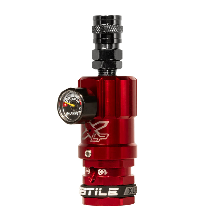 Hostile® XLP Regulator - Top Port Quick-Disconnect - Red
