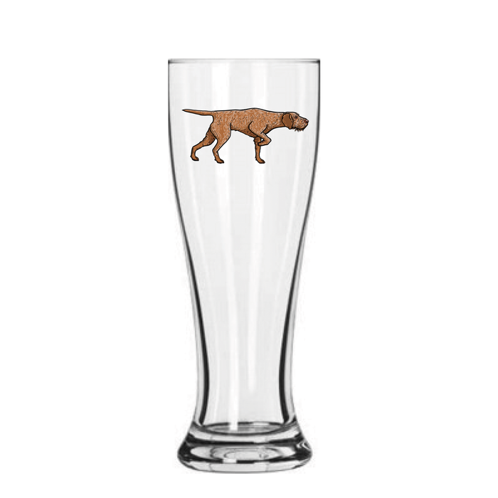 Hungarian Wirehaired Vizsla Pilsner Glass