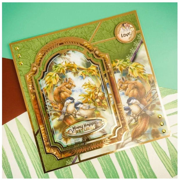 Hunkydory Crafts - Animal Kingdom - Second Season Luxury Topper Collection.  Take your crafting to the wild side with the Animal Kingdom Second Season Collection.  Available at Embellish Away located in Bowmanville Ontario Canada. Example