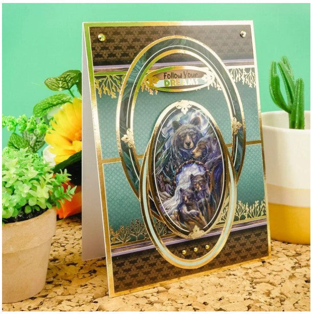 Hunkydory Crafts - Animal Kingdom - Second Season Luxury Topper Collection.  Take your crafting to the wild side with the Animal Kingdom Second Season Collection.  Available at Embellish Away located in Bowmanville Ontario Canada. Example