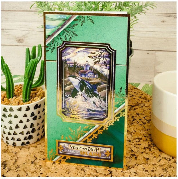 Hunkydory Crafts - Animal Kingdom - Second Season Luxury Topper Collection.  Take your crafting to the wild side with the Animal Kingdom Second Season Collection.  Available at Embellish Away located in Bowmanville Ontario Canada. Example