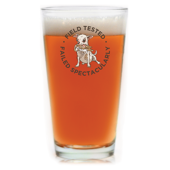 Hunting Chihuahua Pint Glass