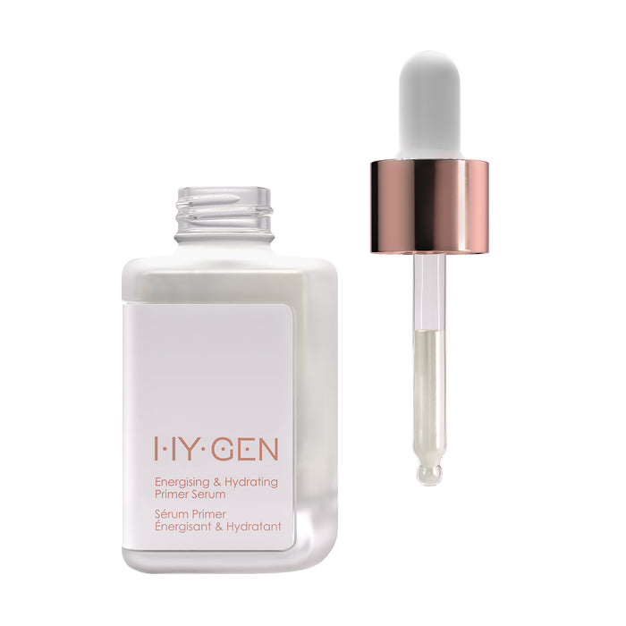 HY-GEN Original Primer Serum, bottle and dropper, on a white background.