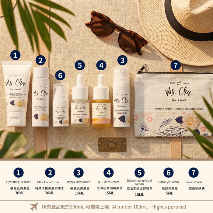Hydrating Travel Set | Sensitive Skin - Ms. Chu Soap & Beaut