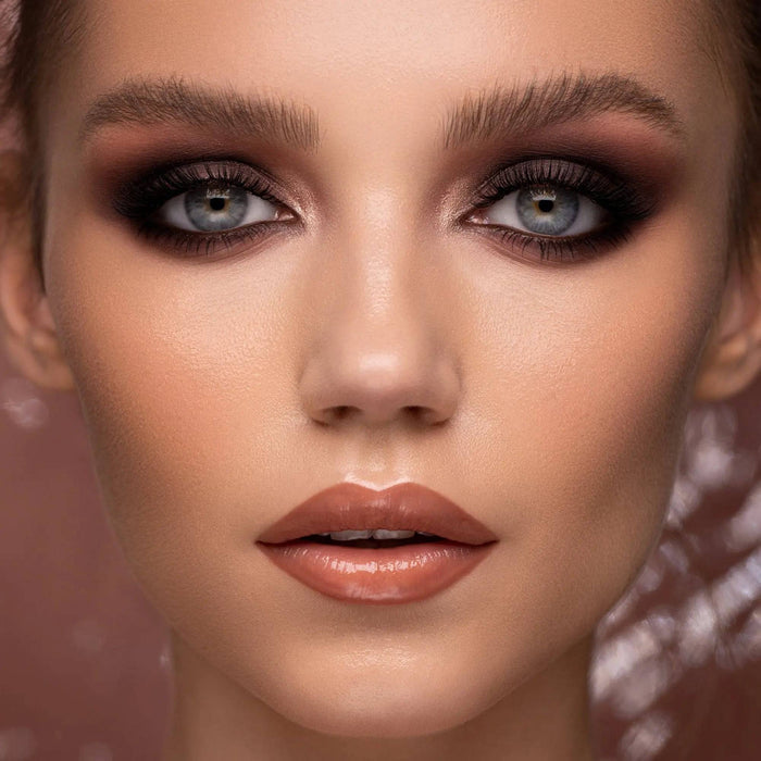 I Need a Rose Lip Gloss shade 'Calla' model look.