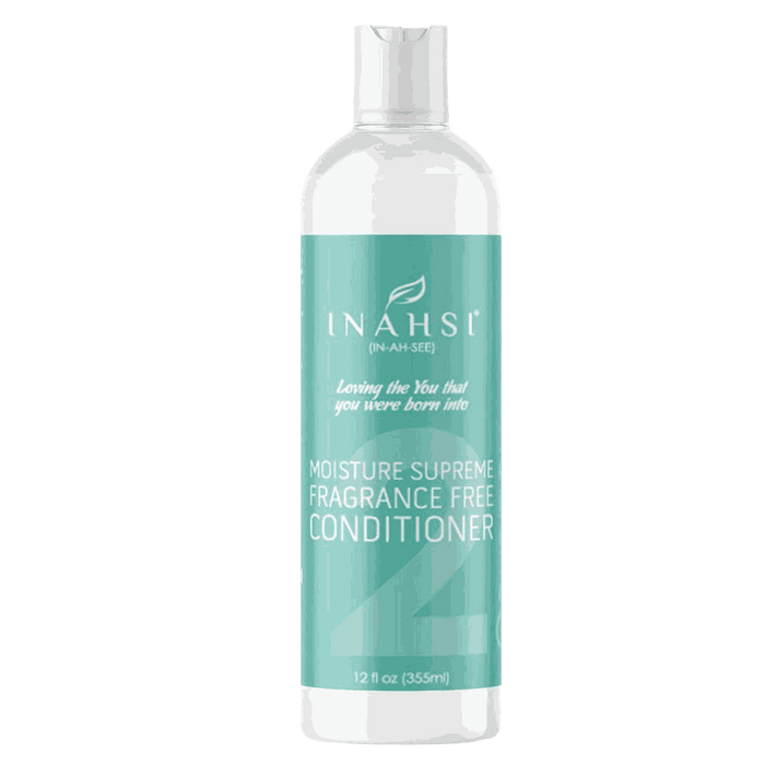 Inahsi Moisture Supreme fragrance-free moisturizing conditioner with hyaluronic acid and natural oils for dry hair