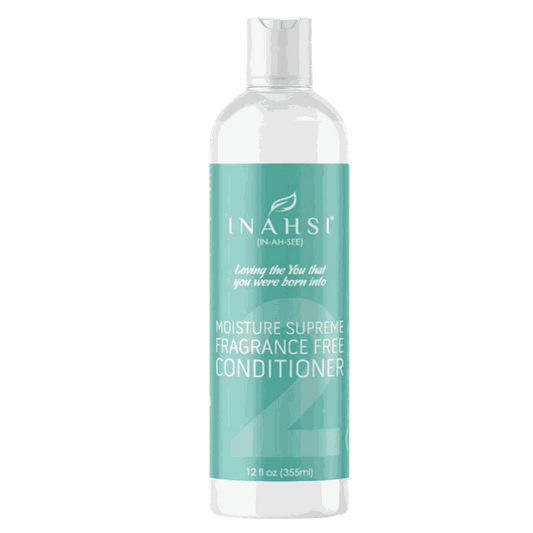 Inahsi Moisture Supreme fragrance-free moisturizing conditioner with hyaluronic acid and natural oils for dry hair