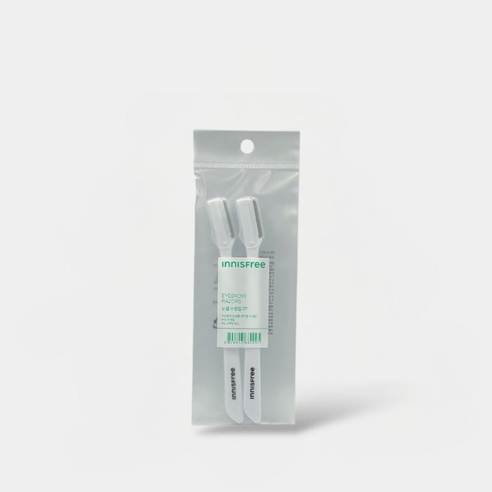 Innisfree Eco Beauty Tool Eyebrow Razor Set (2pcs) مجموعة أدوات الجمال الطبيعية من إنيسفري لحلاقة الحواجب - Princess Cosmetics Qatar