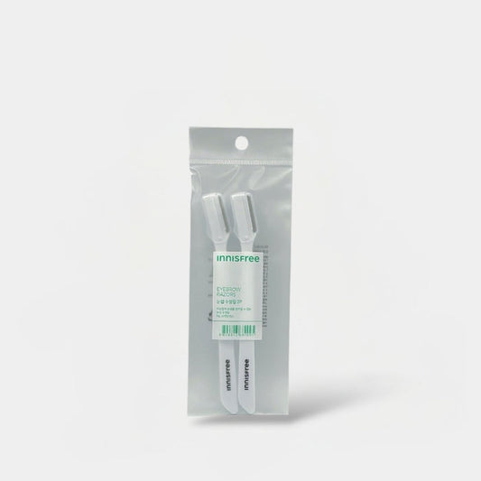 Innisfree Eco Beauty Tool Eyebrow Razor Set (2pcs) مجموعة أدوات الجمال الطبيعية من إنيسفري لحلاقة الحواجب - Princess Cosmetics Qatar