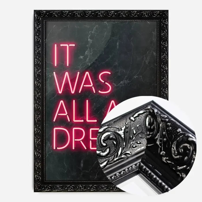 21x30cm | 8¼ x 11¾in / Black Ornate Frame