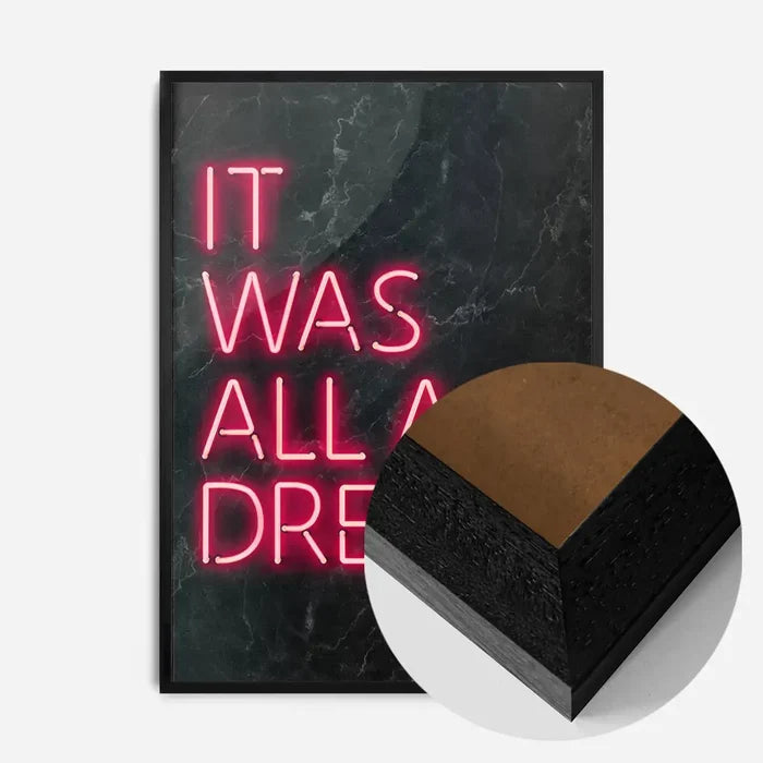 21x30cm | 8¼ x 11¾in / Black Wood Frame