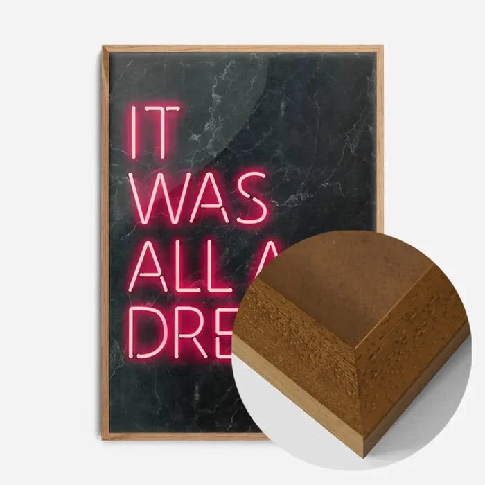 21x30cm | 8¼ x 11¾in / Oak Wood Frame
