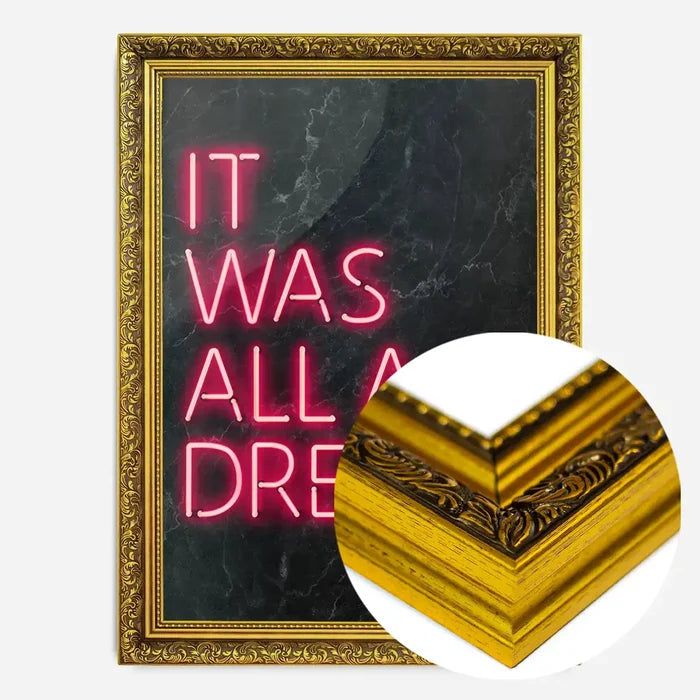 21x30cm | 8¼ x 11¾in / Gold Ornate Frame
