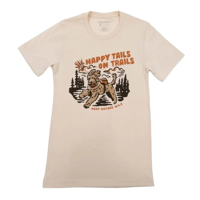 Keep Nature Wild Women's Happy Tails on Trails Short Sleeve T-Shirt