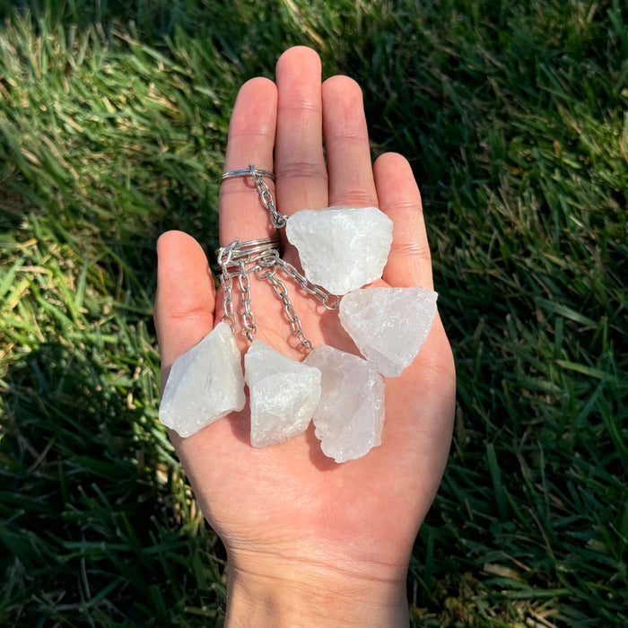 Keychain - Raw Clear Quartz