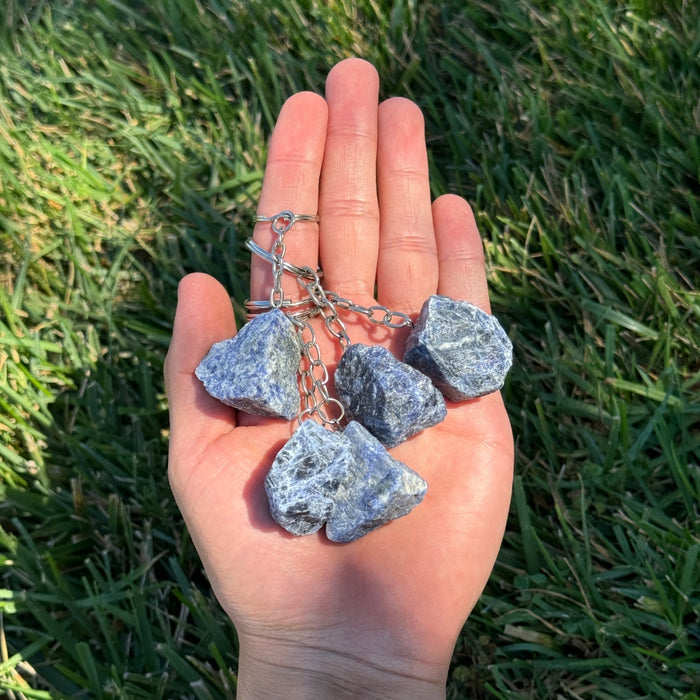 Keychain - Raw Sodalite