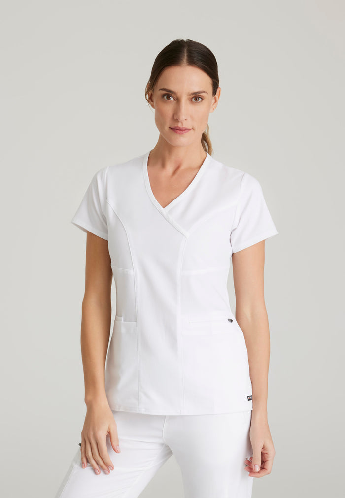 Kim Top - White - Grey's Anatomy Scrubs