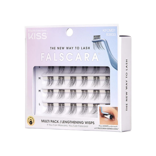 KISS FALSCARA multi pack lengthning wisps رموش صناعية طرفية لزيادة الطول