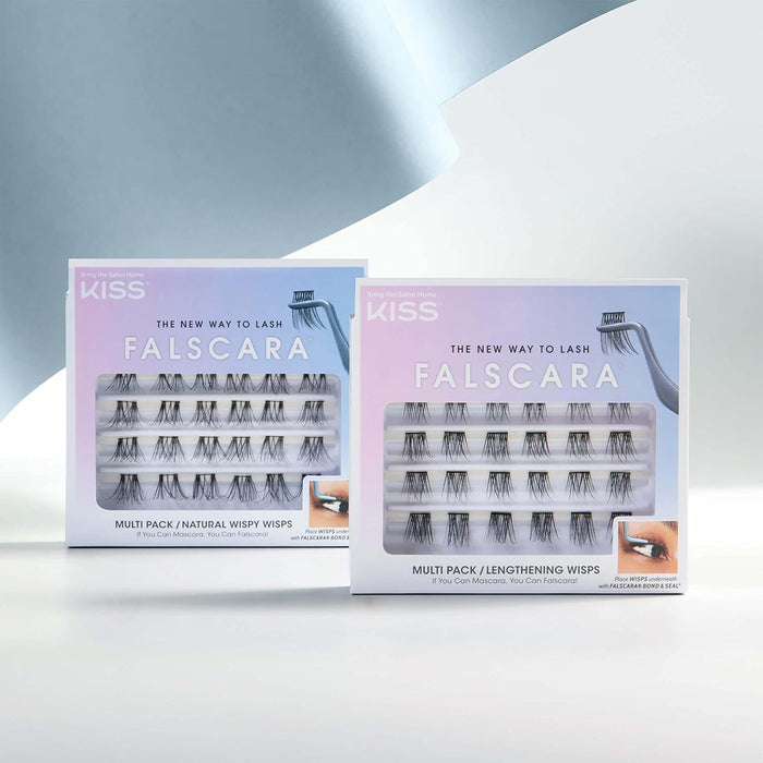 KISS FALSCARA multi pack lengthning wisps رموش صناعية طرفية لزيادة الطول
