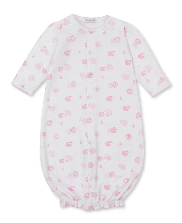 Kissy Baby Sheep Converter Gown-Lt. Pink